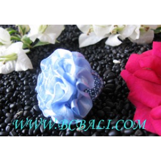 Fabric Finger Ring Flower